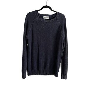 Thomas Sterling Men Sz S Navy Crewneck Long Sleeve Pullover Cotton Sweater NWT